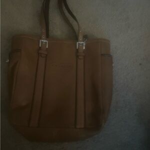 Brown Leather Tote Bag